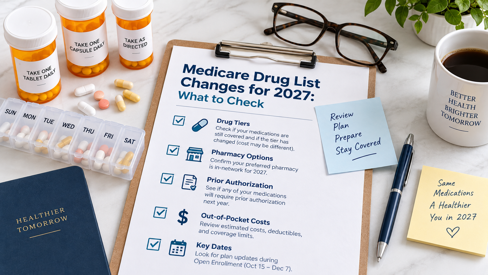 Medicare drug list changes for 2027 and prescription drug coverage review