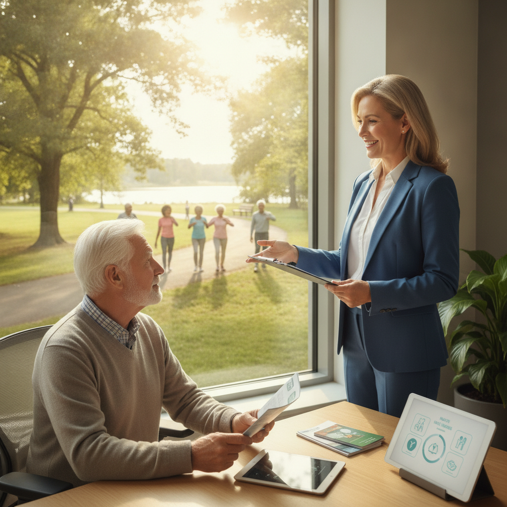 AI-generated image for: Health Benefits of the Great Outdoors for Seniors